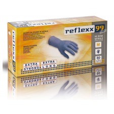 Reflexx 99 NHR 50ks. nitrilové rukavice bez púdru EXTRA SILNÉ