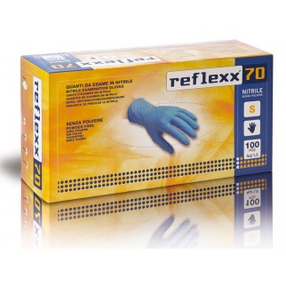 Reflexx 70 100ks. nitrilové rukavice bez púdru