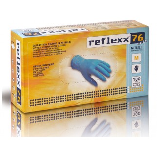Reflexx 76 soft 100ks. nitrilové rukavice bez púdru