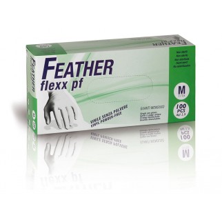 FEATHER flexx pf 100ks. vinylové rukavice bez púdru